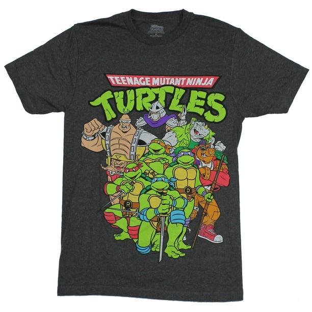 Freeze Teenage Mutant Ninja Turtles Mens TShirt Giant Cartoon Group Image (Small) Walmart