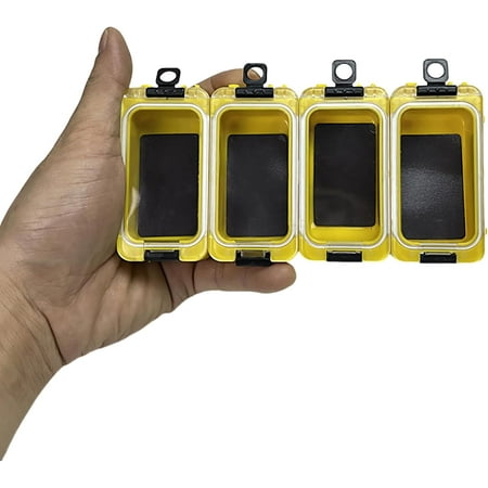 Small Fishing Tackle Box Organizer Assembly Fishing Tackle Box Organizer Tackle Tray with Magnet 4PCS