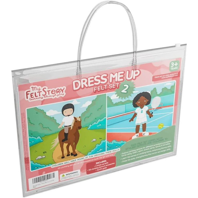 My Felt Story Dress Me Up for Activities Felt Dolls Walmart