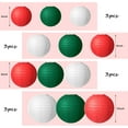 thumbnail image 4 of Lsupdaol 12 Pcs Traditional Round Paper Wedding Lantern 4 Size 4, 6, 8, 10 Inch Decorative Ball Hanging Chinese Japanese Paper Lantern for Birthday Party(Red, White, Green), 4 of 6