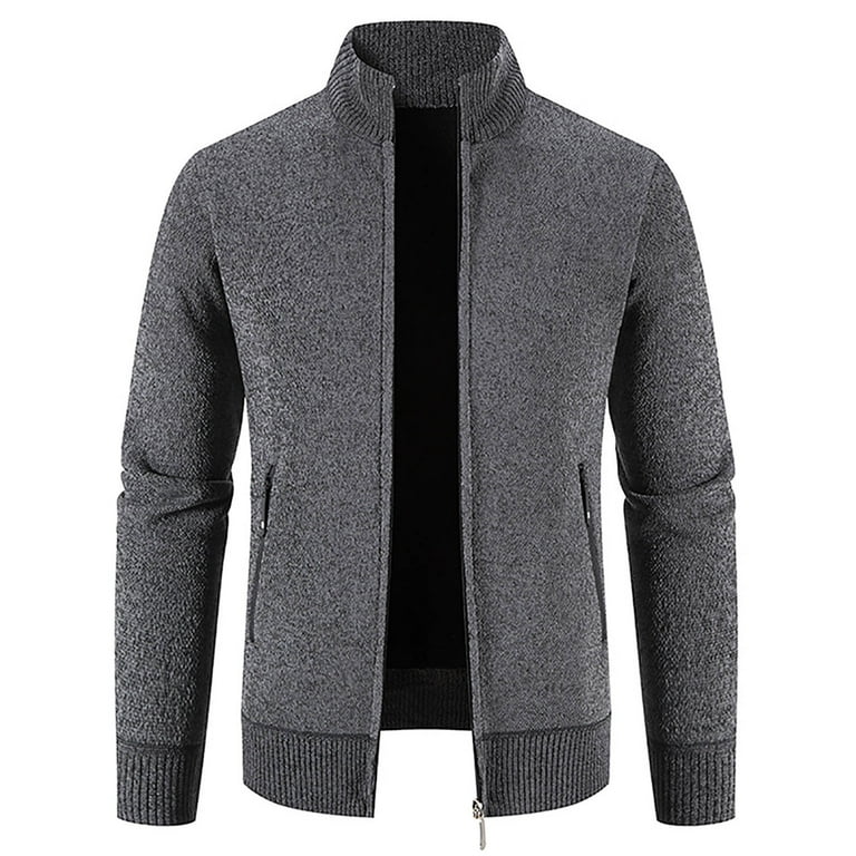 Zipper Pocket High Neck Collar Sweaters Zipper Pocket High Neck Collar Sweaters