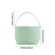 thumbnail image 3 of Bolsa de cesta de conejito de Pascua para niños | Regalo para la búsqueda de huevos de Pascua y Navidad | Bolsa de lona con asa resistente | Amarillo, morado, rosa, azul y verde, 3 of 6
