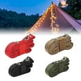 thumbnail image 2 of AURORA TRADE 1 Set Tent Extension Belt Wear-resistant Good Load Bearing Non-Slip Tear Resistant Multifunctional Hanging Items 4 Colors Outdoor Camping Clothesline with 2 Carabiners Set for Hiking, 2 of 8