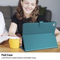 thumbnail image 6 of Dteck Case for iPad 9th 8th 7th Generation 10.2 inch,iPad Air 3rd Gen/iPad Pro 10.5" Magnetic PU Leather Smart Auto Wake/Sleep Folio Stand Case Card Slot Pencil Holder Cover,Darkgreen, 6 of 6