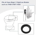 thumbnail image 2 of RV Toilet Water Valve Replacement Kit, Replacement for Thetford Aqua Magic V High and Low Model RV, 2 of 3