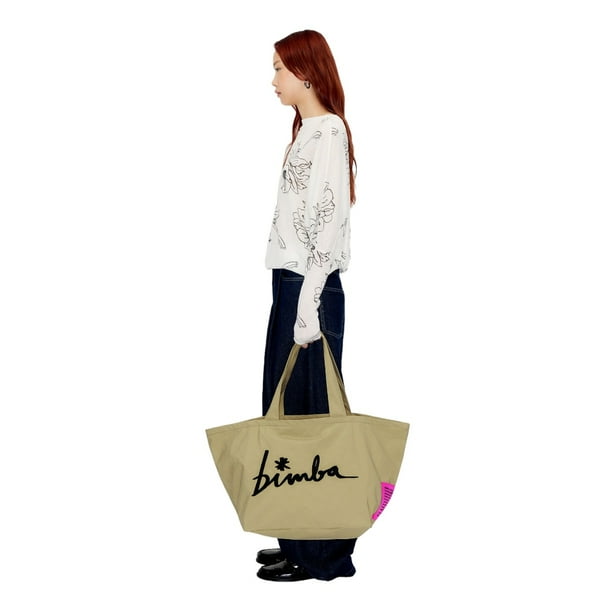 Bolsa Shopper Bimba y Lola XL Beige Walmart en linea