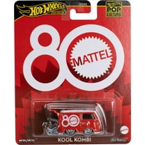 Hot Wheels Premium Mattel 80th Volkswagen Kool Kombi, 1:64 Scale Collectible Toy Van