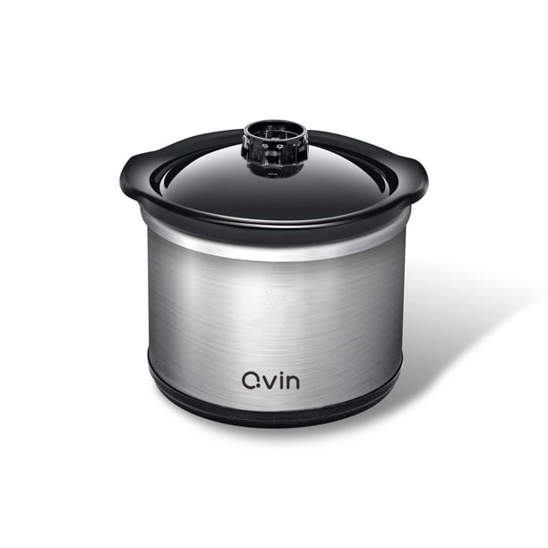 Calentador de olla de cocción lenta de 0,65 qt, juego de olla para fondue, olla para derretir chocolate