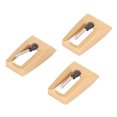 thumbnail image 1 of Turntable Stylus Turntable Record Needle 3pcs Record Player Stylus Replacement Turntable Record Needle With Cleaning Brush For Victrola For  For ION, 1 of 8
