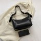 thumbnail image 3 of Bolso de axila para mujer Bolso de asa superior de color sólido con cremallera Bolso de viaje diario para mujer, 3 of 8