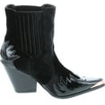 thumbnail image 6 of Cape Robbin Women Mixed Media Pointy Toe Flame Pattern Cowboy Bootie, 6 of 7