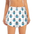 thumbnail image 4 of Lsque Turtle Printed Women's Running Shorts with Liner Pockets,Elastic Quick Dry Workout Athletic Gym Yoga Shorts,Womens High Waist Shorts-X-Large, 4 of 9