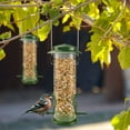 thumbnail image 2 of SNYNUXX Wild Bird Feeders for Outdoors Hanging Stainless Steel Hanging Bird Feeder Tube, Finch Feeder for Garden Backyard Decoration Attractive Squirrel Proof Bird Feeders for Outside Green - 2 Pack, 2 of 8