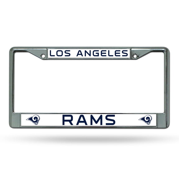 Los Angeles Football Ram's Chrome Metal License Plate Frame