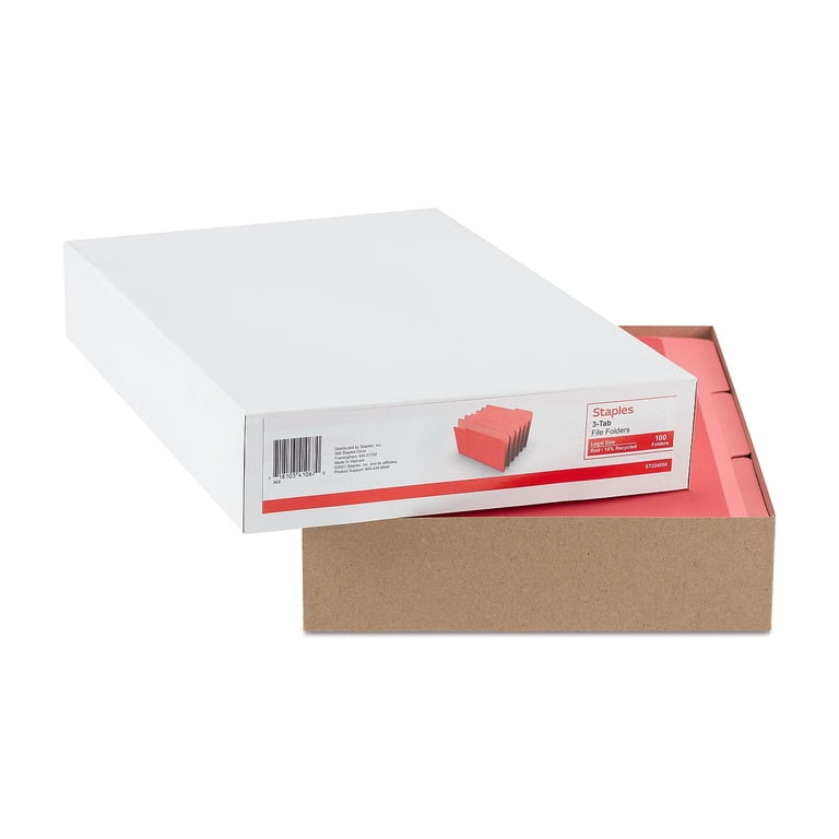 Smead Color File Folders, Legal Size, Red, 100-Pack photo 4