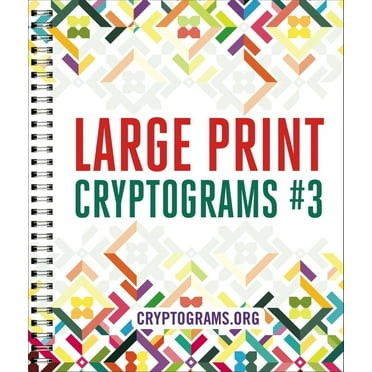 Large Print Cryptograms #3 (Paperback)