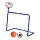 thumbnail image 5 of Aro de baloncesto con portería de fútbol, equipo de entrenamiento, portería de fútbol compacta y fácil de montar, tablero de baloncesto para entrenamiento en gimnasio, 5 of 8