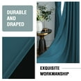 thumbnail image 4 of H.VERSAILTEX 100% Total Blackout Curtains 84 inches Long, Full Light Blocking Drapes with Black Liner for Nursery, Thermal Insulated Draperies 2 Panels Set, Dark Teal, 42" x 84", 4 of 6