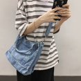 thumbnail image 3 of Bolso de mano de mezclilla para mujer, bolso bandolera para mujer, bolso bandolera, 3 of 4