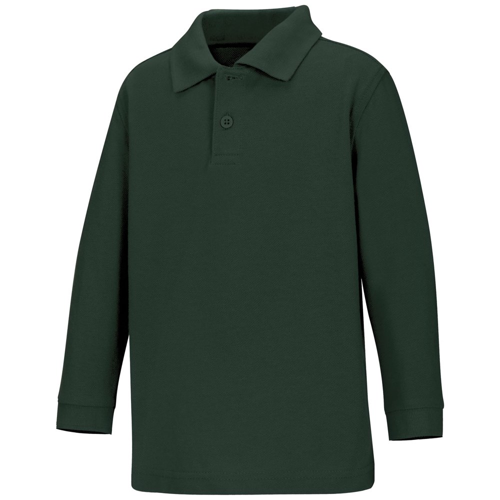 Classroom School Uniforms Classroom School Uniform Preschool Long Sleeve Pique Polo 58350, 2T