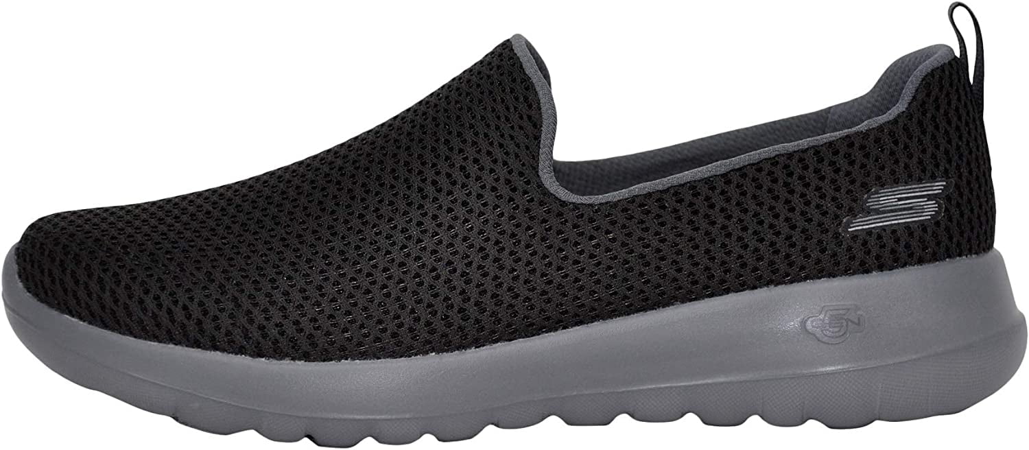 skechers womens gowalk joy predict suede trainers black black