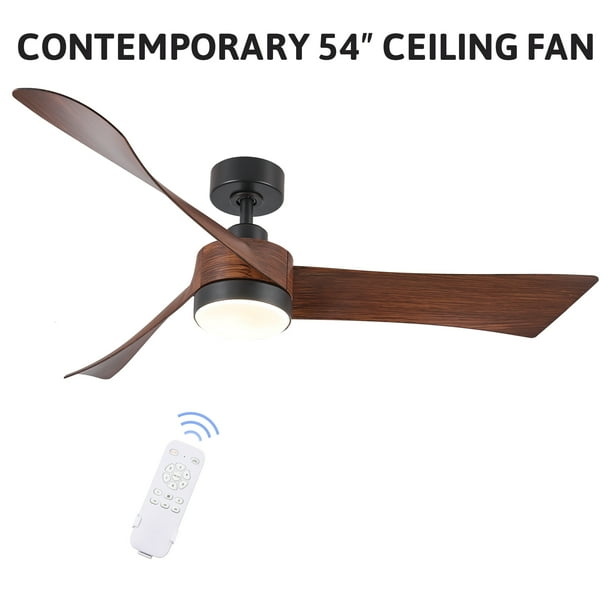 Bestco Ceiling Fan with Light Remote Timer 54" Bidirectional Blades CCT