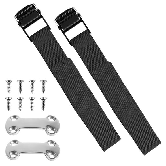 2Pcs Cooler Tie Down Kit Fixed Straps with Full Set Accessories Adjustable Straps Convenient Buckle Design for Boat Deck Truck Bed​