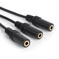 thumbnail image 4 of Conector 4 Polos 3 5 Mm A Cable Adaptador Divisor Audio Estéreo 3 Vías, 4 of 6