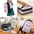 thumbnail image 4 of KUIFORTI Shoulder Bag Backpack Crossbody Bag Portable Lunch Bag Handbag Pencil Case with Strap, Cute Love Cat, 4 of 5