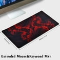 thumbnail image 5 of Heqianco Gaming Mouse Pad, Red Large Mouse Pad 31.515.75 in (Black Red), 5 of 6