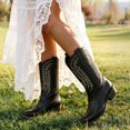 thumbnail image 7 of Ecetana Cowboy Boots for Women Wide Calf Embroidered Western Cowgirl Boots, 7 of 7