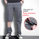thumbnail image 1 of Pantalones finos de verano para exteriores de secado rápido, pantalones casuales rectos y sueltos con múltiples bolsillos para hombre, pantalones tipo overol desmontables, 1 of 5