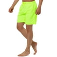 thumbnail image 5 of INSPIRE CHIC Men's Shorts Solid Beach Shorts Drawstring Surfing Mesh Lining Board Shorts 30 Yellow, 5 of 7