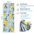 thumbnail image 2 of Yellow Lemon Fruit Flowers BlueWhite Pattern Hot Yoga Mat Towel Non Slip for Hot Yoga - Quick-Drying Yoga Mat Cover with 4 Corner Pockets with Travel Bag - Hot Yoga Towel Non Slip 70"x26", 2 of 6