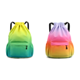 thumbnail image 3 of Mochila con cordón impermeable bolsa de gimnasio para hombres y mujeres ( ) amarillo verde, 3 of 9