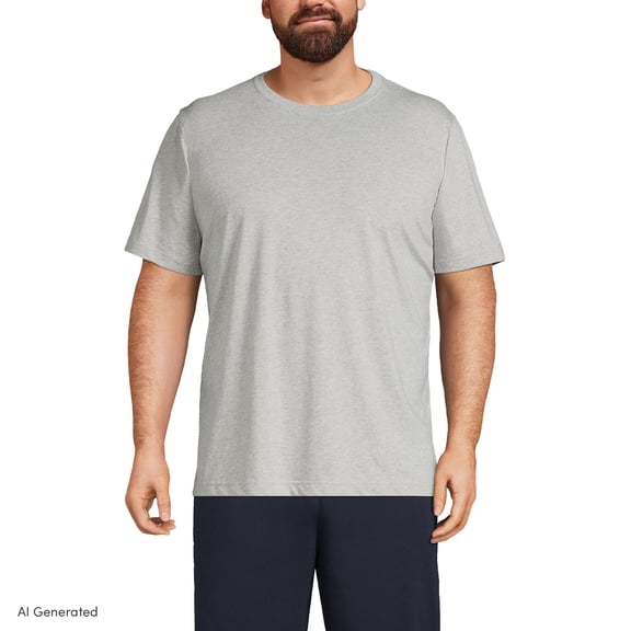 Lands' End Men's Big Short Sleeve Super-T