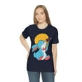 thumbnail image 6 of Little Rabbit Butterfly Sun Playful Happy Nice Unisex Jersey T- Shirts, 6 of 10
