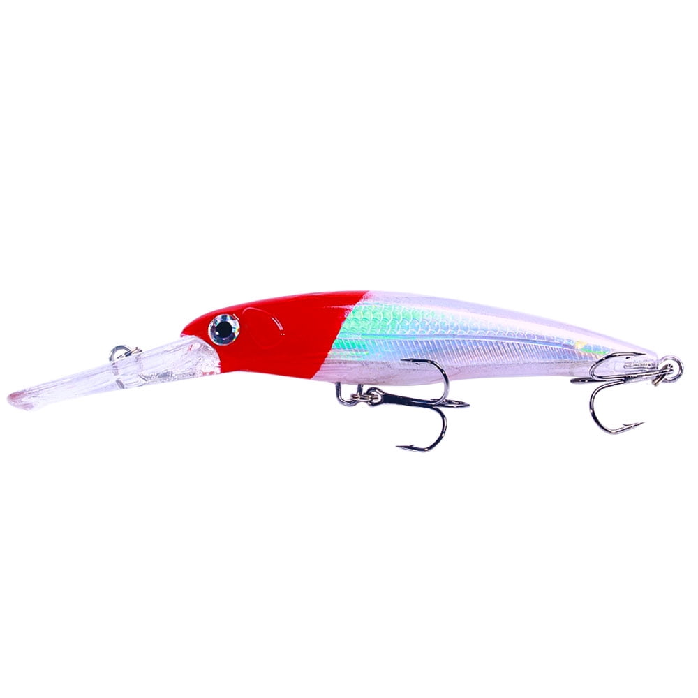 HENGJIA Minnow Fishing Lures,6Pcs Large Crankbaits Set Fishing Hard Baits Swimbaits Boat Topwater Lures for Trout Bass Perch Fishing