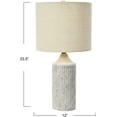 thumbnail image 3 of Creative Co-Op 12" Round Cement Desk Lamp, 3 of 6