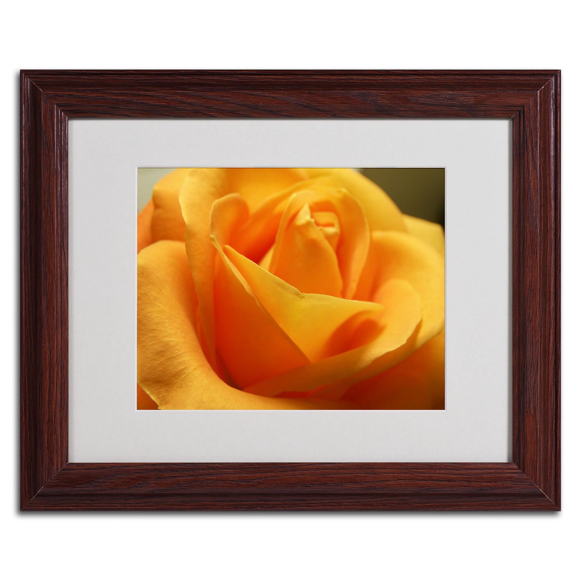 Trademark Fine Art "Mother's Embrace" Canvas Art by Monica Fleet, White Matte, Black Frame