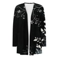 thumbnail image 4 of Pyhlmscde Womens Long Cardigan Lightweight Sweater Open Front Long Sleeve Outfits with Pockets, Flower Sweaters for Women, Floral Cardigan for Women, Open Cardigans for Women Lightweight, 4 of 5