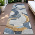 thumbnail image 3 of Dalyn Rugs Machine Washable Indoor/Outdoor Chantille ACN2175 Blue 2'3" x 7'6" Runner Rug, 3 of 7