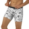 thumbnail image 3 of Salouo Hand Drawn Snake Pattern Men's Boxer Briefs, Soft & Breathable Underwear Elastic Waistband Briefs for Men,1-Pack, 3 of 7