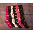 thumbnail image 3 of Foozys Women’s Novelty Knee High Socks | Kitty Cats (FK-06) Cute, Fun and Makes a Great Gift! |Two Pair (One Black & One Pink) | Women’s US Shoe Size 4-10, 3 of 5