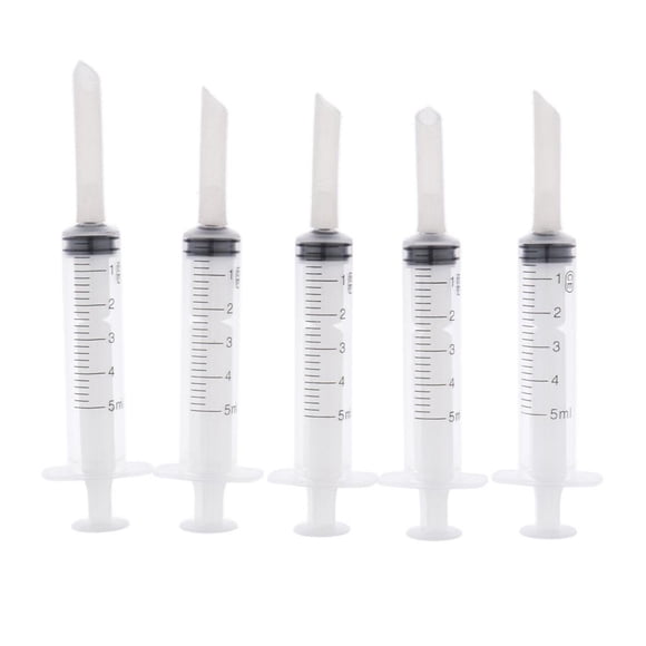 5 uds Jeringa de alimentación de pájaros 5ml jinwen