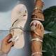 thumbnail image 1 of Zapatos de verano con punta de clip para mujer Sandalias de playa informales con diamantes de imitación Wmkox8yii  ytu9289, 1 of 9