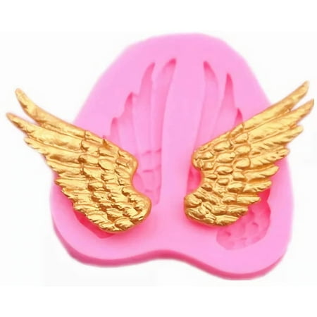 

2Pcs 3D Wings Molds Silicone Fondant Chocolate Mold Candy Baking Mold Ice Cube Trays Candies Making Supplies for Chocolates Hard Candy Cake Decoration Soap Crayons Candles Pudding Soap
