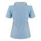 thumbnail image 5 of Moda Mujer Verano Cuello en V Manga corta Hombro frío Blusa Camiseta Causal Impresión Tops Fridja  bn7920, 5 of 5
