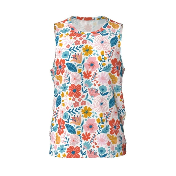 Easygdp Heart Black Buffalo Plaid Gingham Men's Mesh Basketball Jersey Quick Drying Sleeveless Shirts Fitted Muscle Tank Tops Sport Round Neck T-Shirt - Small