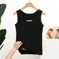 thumbnail image 2 of Goodeals 100% Cotton Thermal Tank Tops for Women Sleeveless Fleece Lined Underwear Ultra Soft Stretch Base Layer Tops(Black,XL), 2 of 4